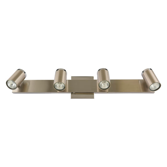 Creation Nova Railhead Rail Kopp Modern Track Lighting Head, 4-Light, Indoor, LED, Brushed Nickel