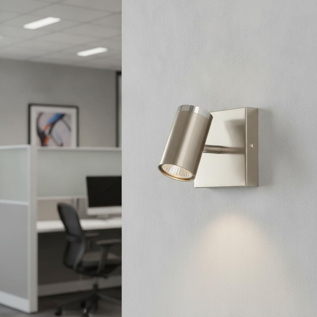 Creation Nova Railhead Single-Light Track Head, Adjustable Accent Spotlight, Modern Style, Indoor, Energy-Saving LED