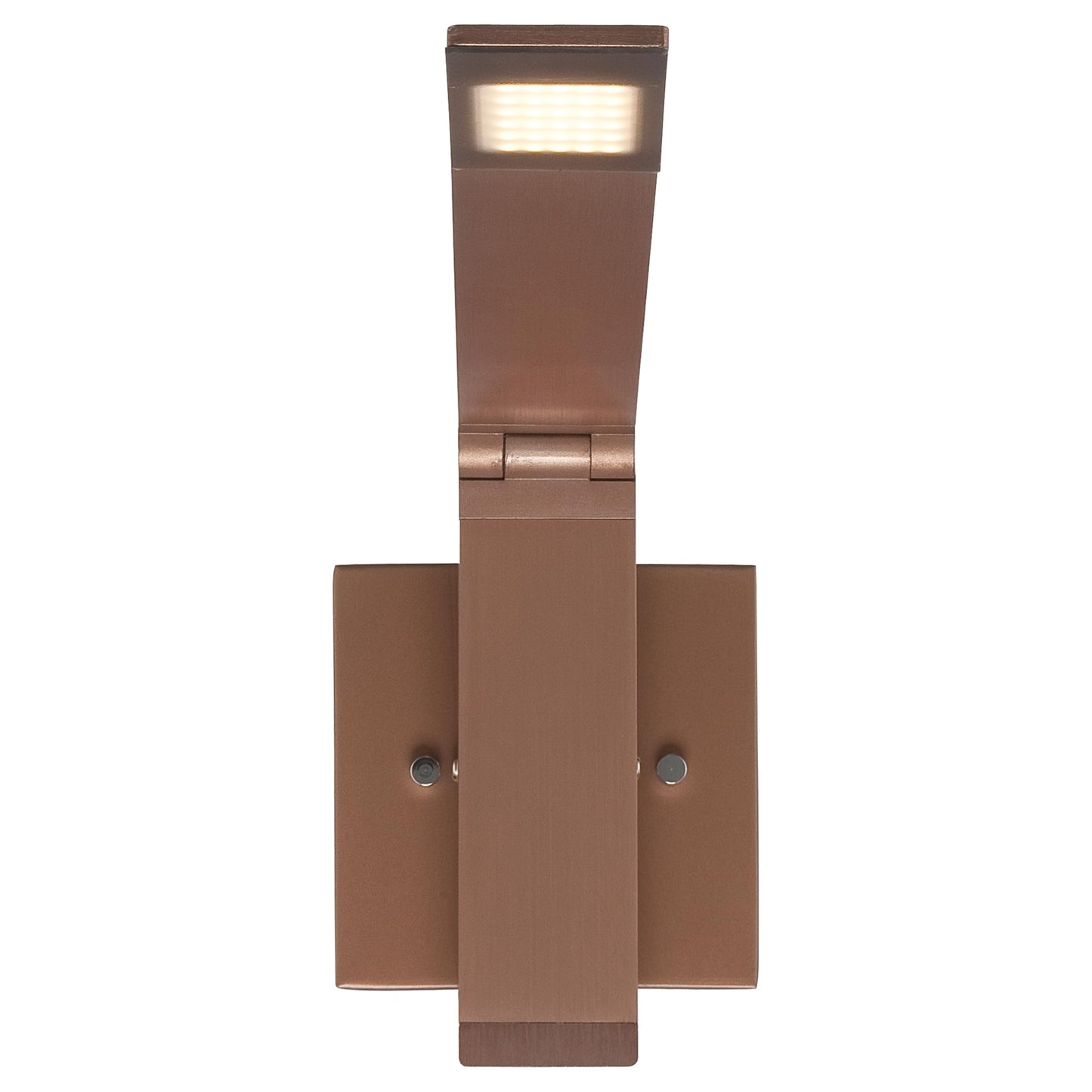 LED Wall Sconce Reading Light, Adjustable Arm, Brushed Copper