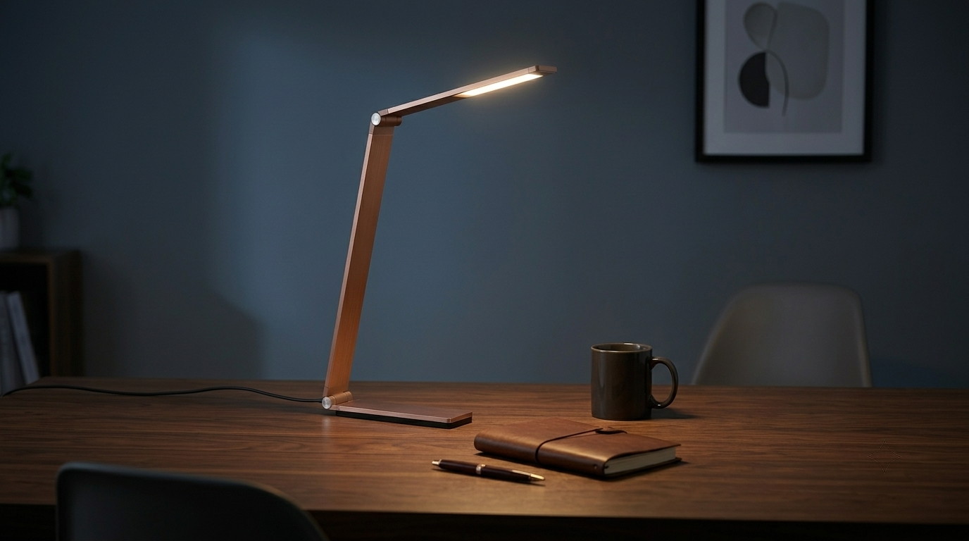 Lampe de bureau portable moderne à deux barres