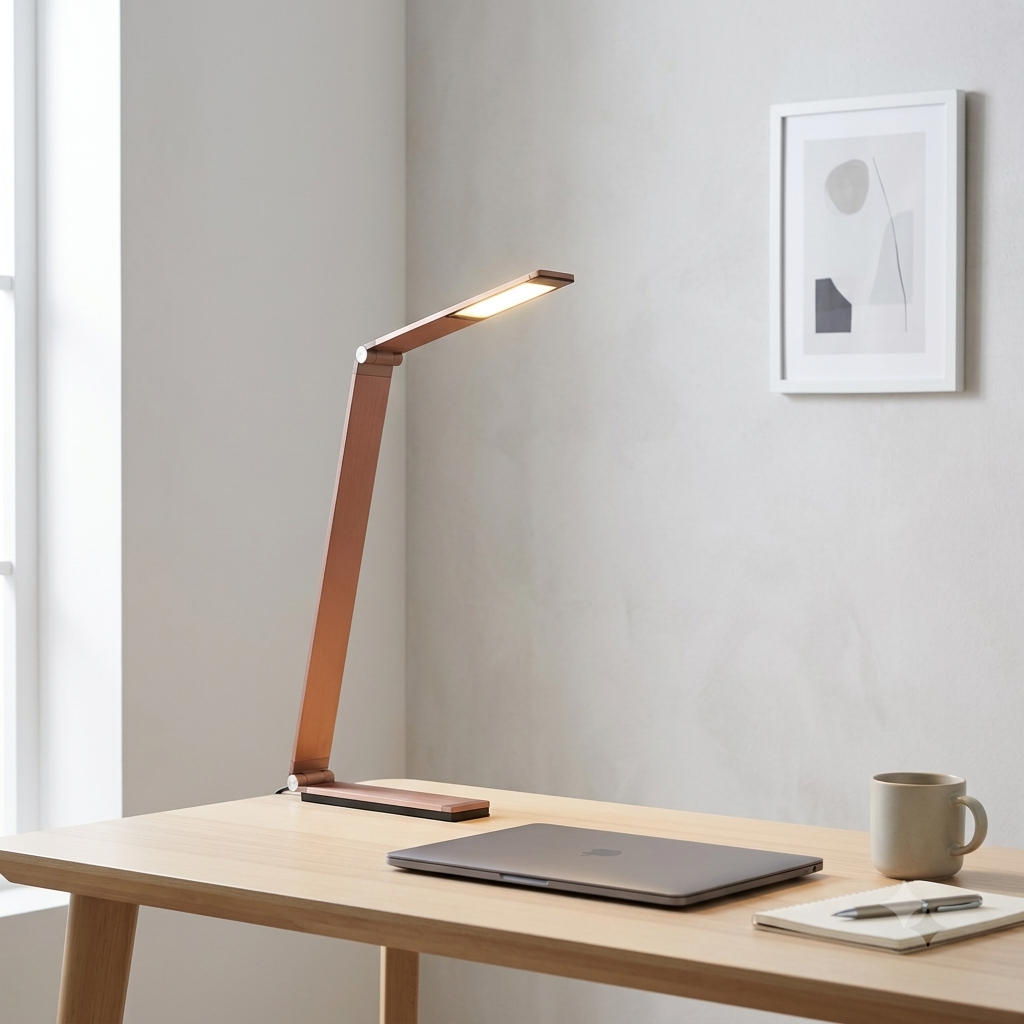 Lampe de bureau portable moderne à deux barres