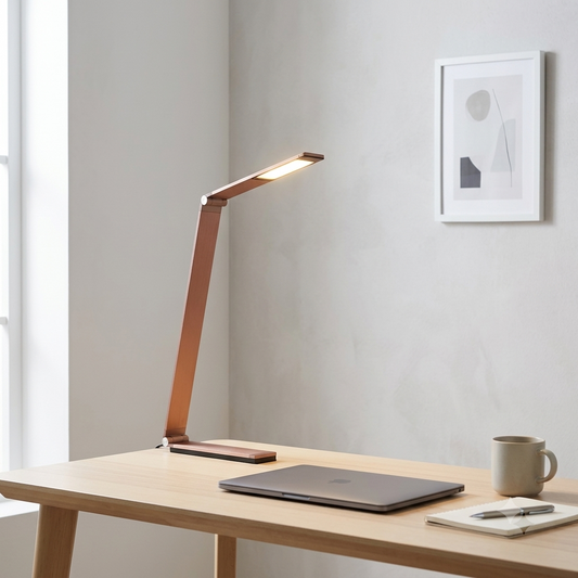 Lampe de bureau portable moderne à deux barres