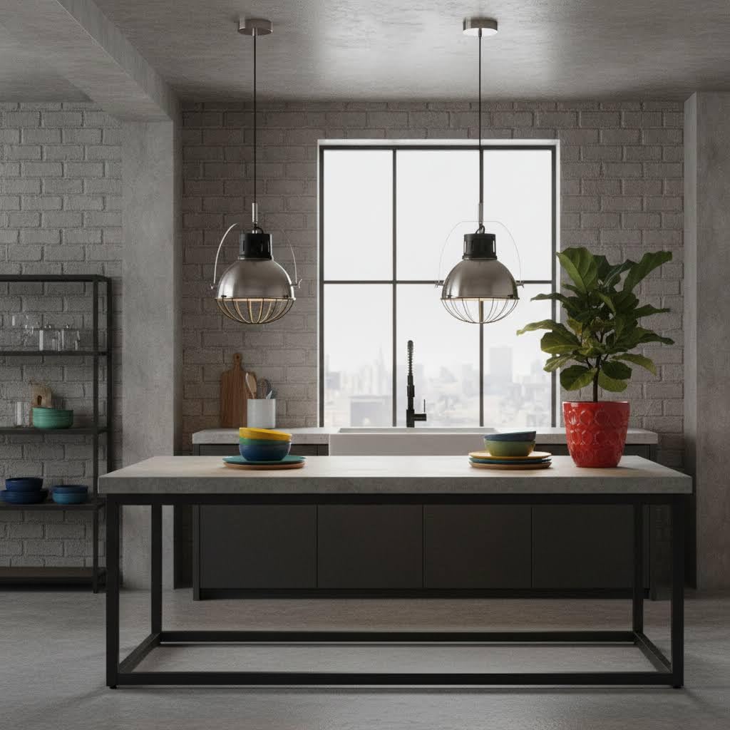 Creation Nova Graella Luxury Single Pendant Light for Modern Homes, Metal Grill Hanging Fixture, Indoor