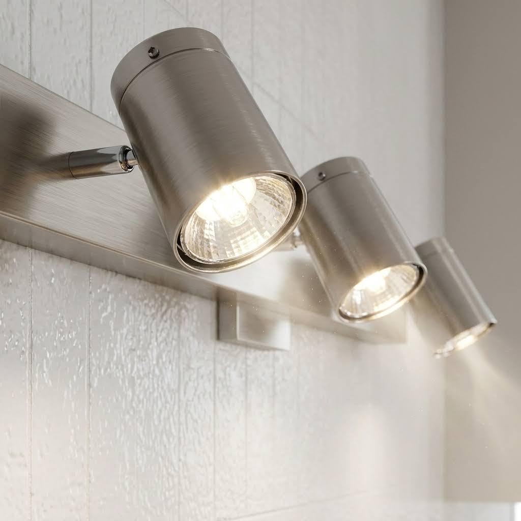 Creation Nova Railhead Rail Kopp Modern Track Lighting Head, 4-Light, Indoor, LED, Brushed Nickel