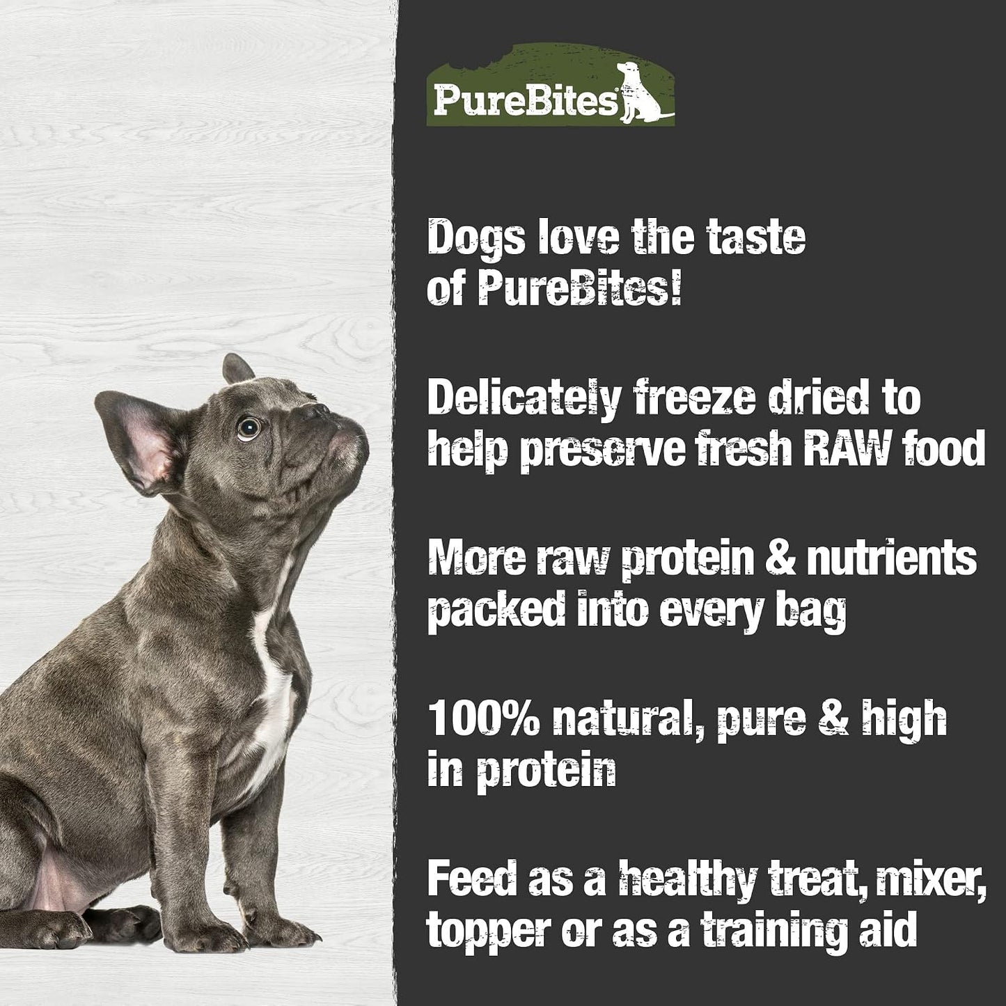 PureBites Foie de bœuf pour chiens, 4,2 oz / 120 g – Taille moyenne
