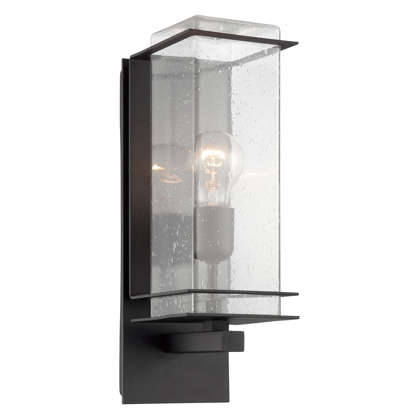 CREATION NOVA Applique Murale d'Extérieur Moderne Lucerna - Luminaire Extérieur Étanche en Verre Dépoli