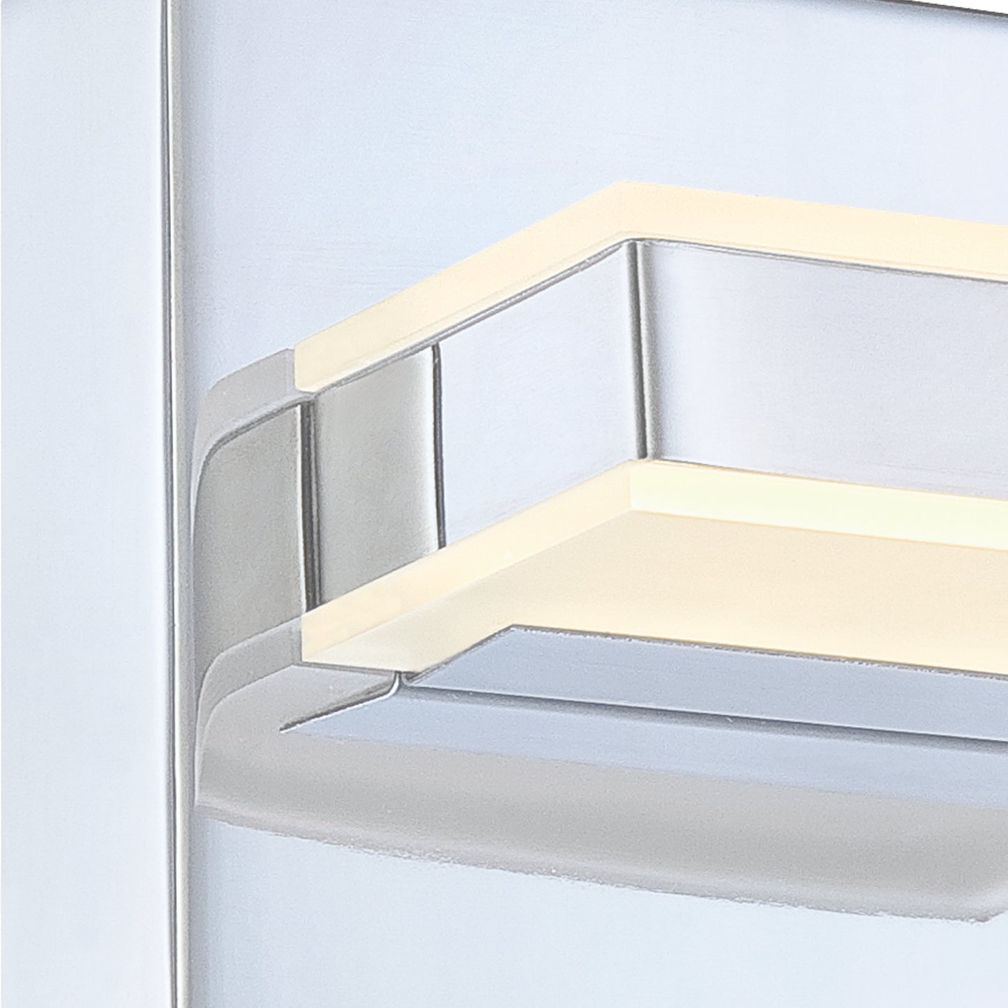 Applique murale LED chromée moderne - Lumière d'appoint intérieure élégante vers le haut et vers le bas