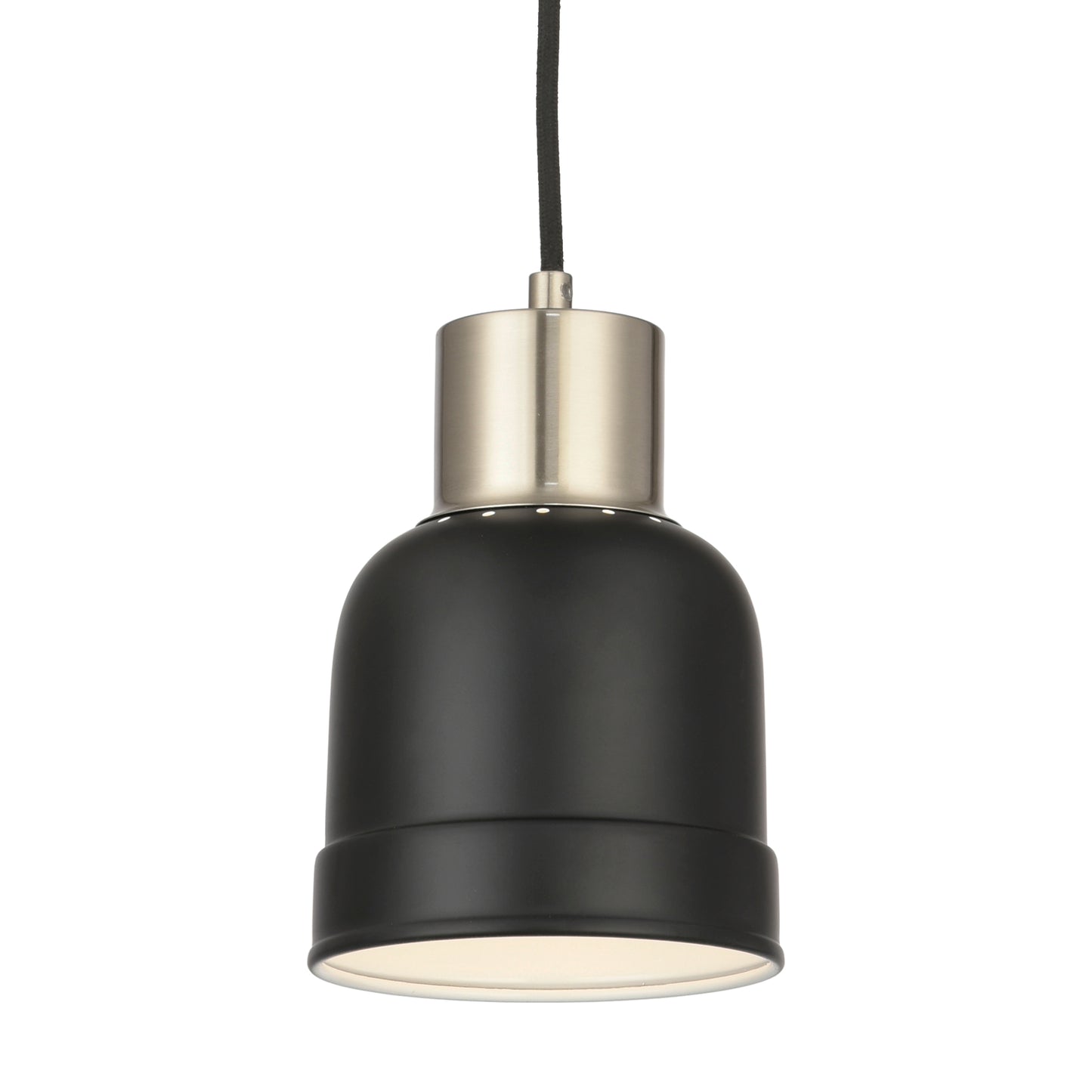 CREATION NOVA Suspension Miska Noire Mat Moderne - Lustre Cage Industriel à 3 Lumières