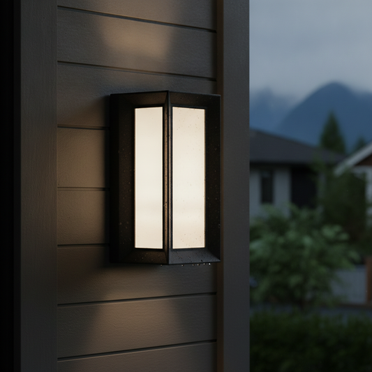 CREATION NOVA Boîte noire carrée Lumières d'extérieur de terrasse Collection linéaire 10W