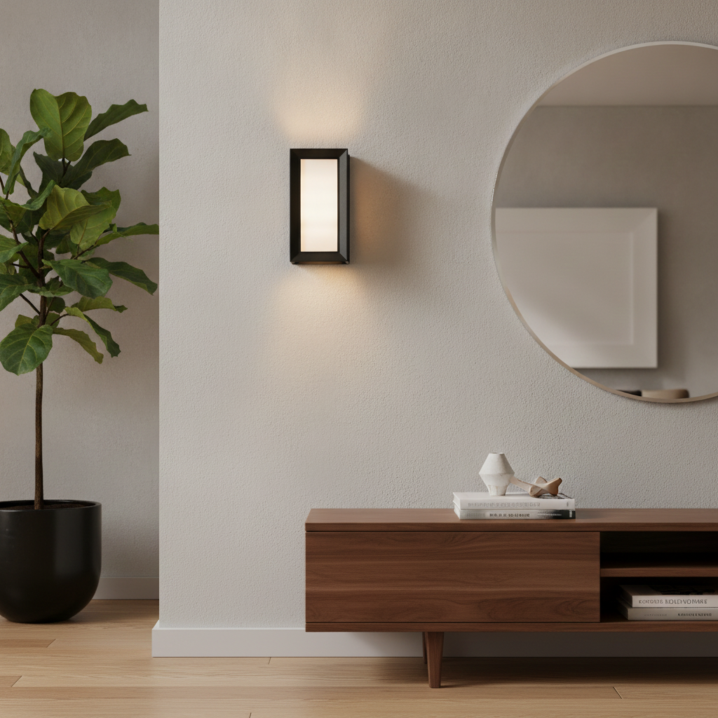CREATION NOVA Boîte noire carrée Lumières d'extérieur de terrasse Collection linéaire 10W