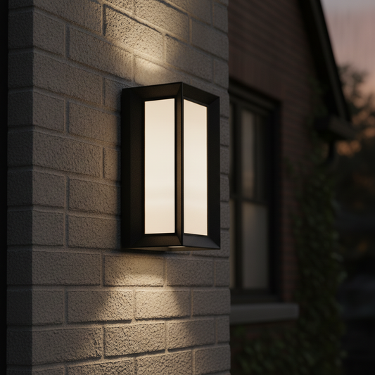 CREATION NOVA Boîte noire carrée Lumières d'extérieur de terrasse Collection linéaire 10W