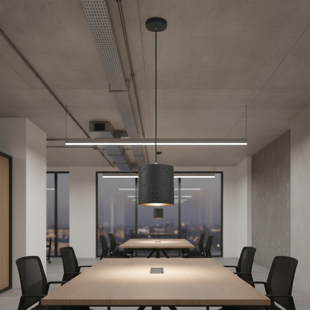 CREATION NOVA Simple Forjat Suspension en Fer Forgé Moderne - Luminaire Suspendu Minimaliste
