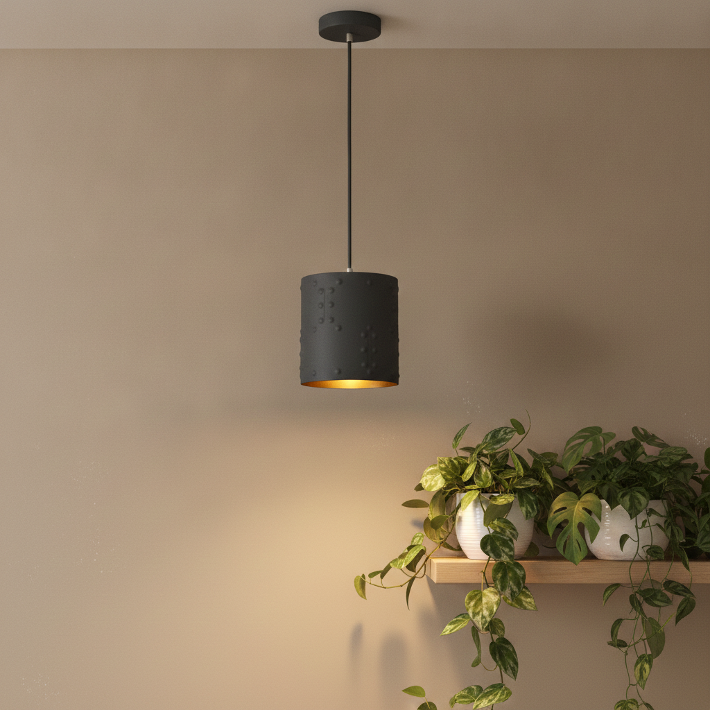 CREATION NOVA Simple Forjat Suspension en Fer Forgé Moderne - Luminaire Suspendu Minimaliste