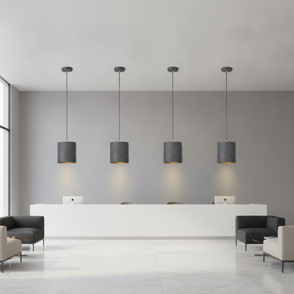 CREATION NOVA Simple Forjat Suspension en Fer Forgé Moderne - Luminaire Suspendu Minimaliste