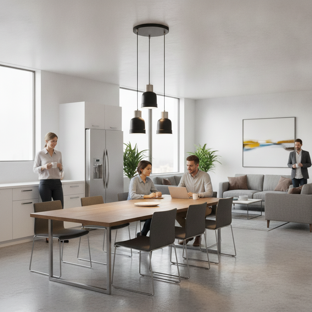 CREATION NOVA Suspension Miska Noire Mat Moderne - Lustre Cage Industriel à 3 Lumières
